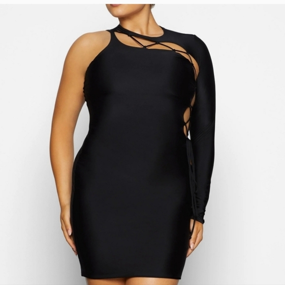 Skims Lace Up Mini Dress Size Small - Picture 1 of 15